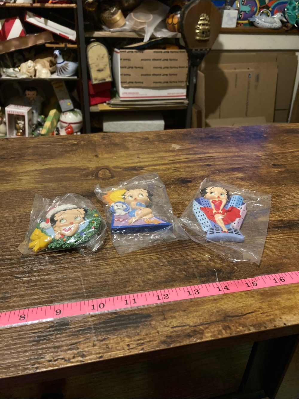 Set of 3 Betty Boop magnets